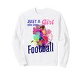 Just Who Loves Football Player Sweatshirt - Graphic Print for Adults - T-Shirt, Sweatshirt, Hoodie