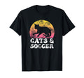 Funny Cats Soccer Hobby T-Shirt - Aesthetic Graphic for Adults - T-Shirt, Sweatshirt, Hoodie