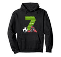 7 Birthday Soccer 7 Year Old Hoodie - Custom Art Print for Adults - T-Shirt, Sweatshirt, Hoodie