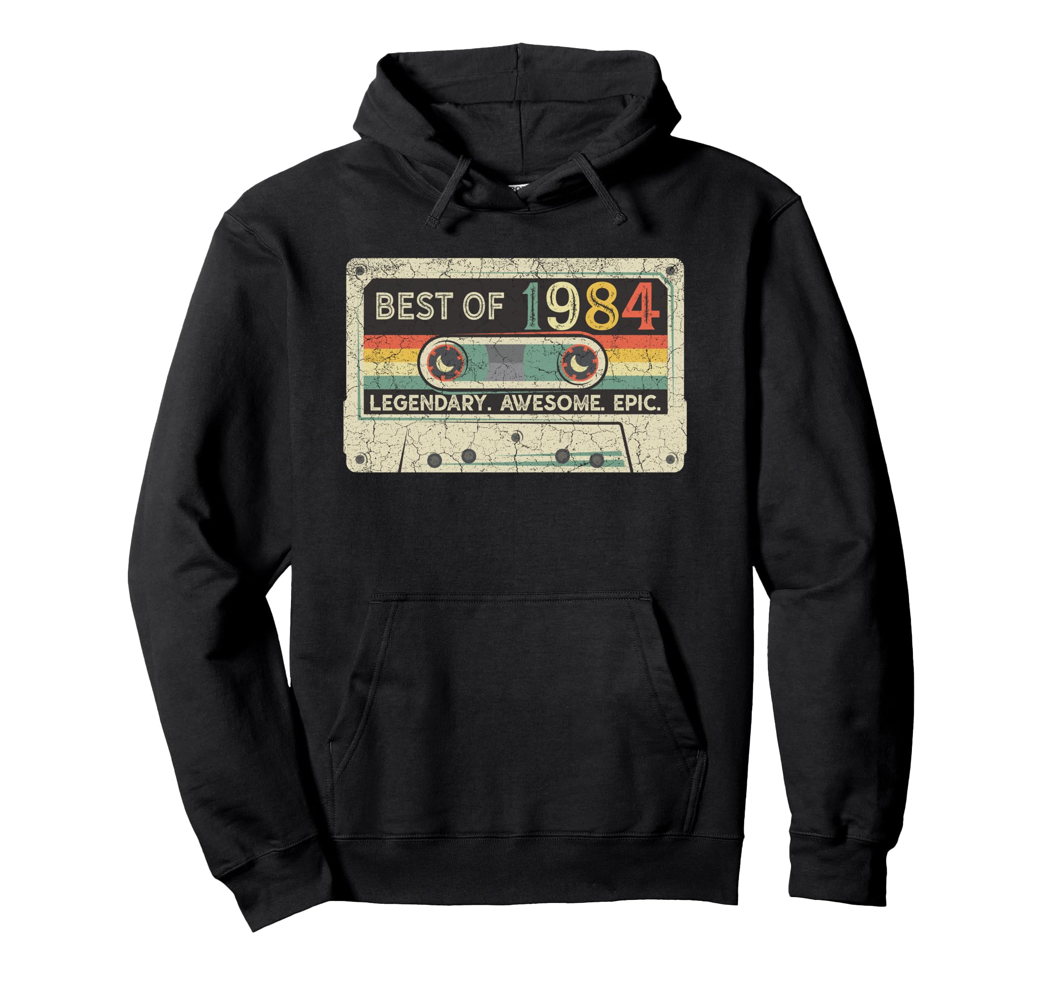 1984 Cassette Tape 38Th Birthday Hoodie - Minimalist Print Men Women - T-Shirt, Sweatshirt, Hoodie