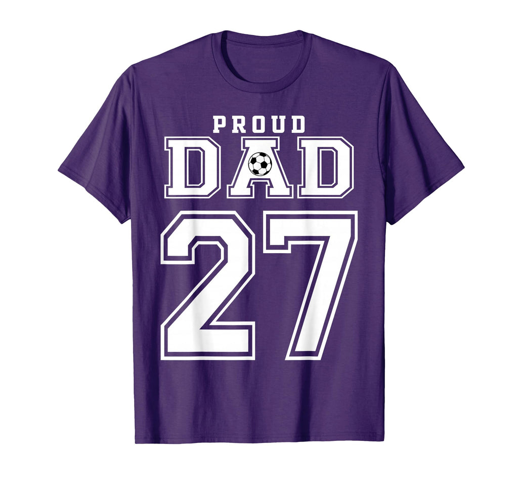 Number 27 Custom Proud Soccer Futbol T-Shirt - Trendy Graphic Men Women - T-Shirt, Sweatshirt, Hoodie