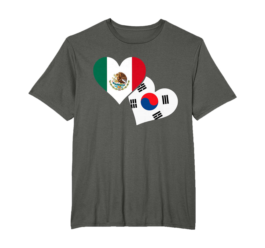 Mexico Loves South Korea Football T-Shirt - Casual Everyday Wear Men Women - T-Shirt, Sweatshirt, Hoodie