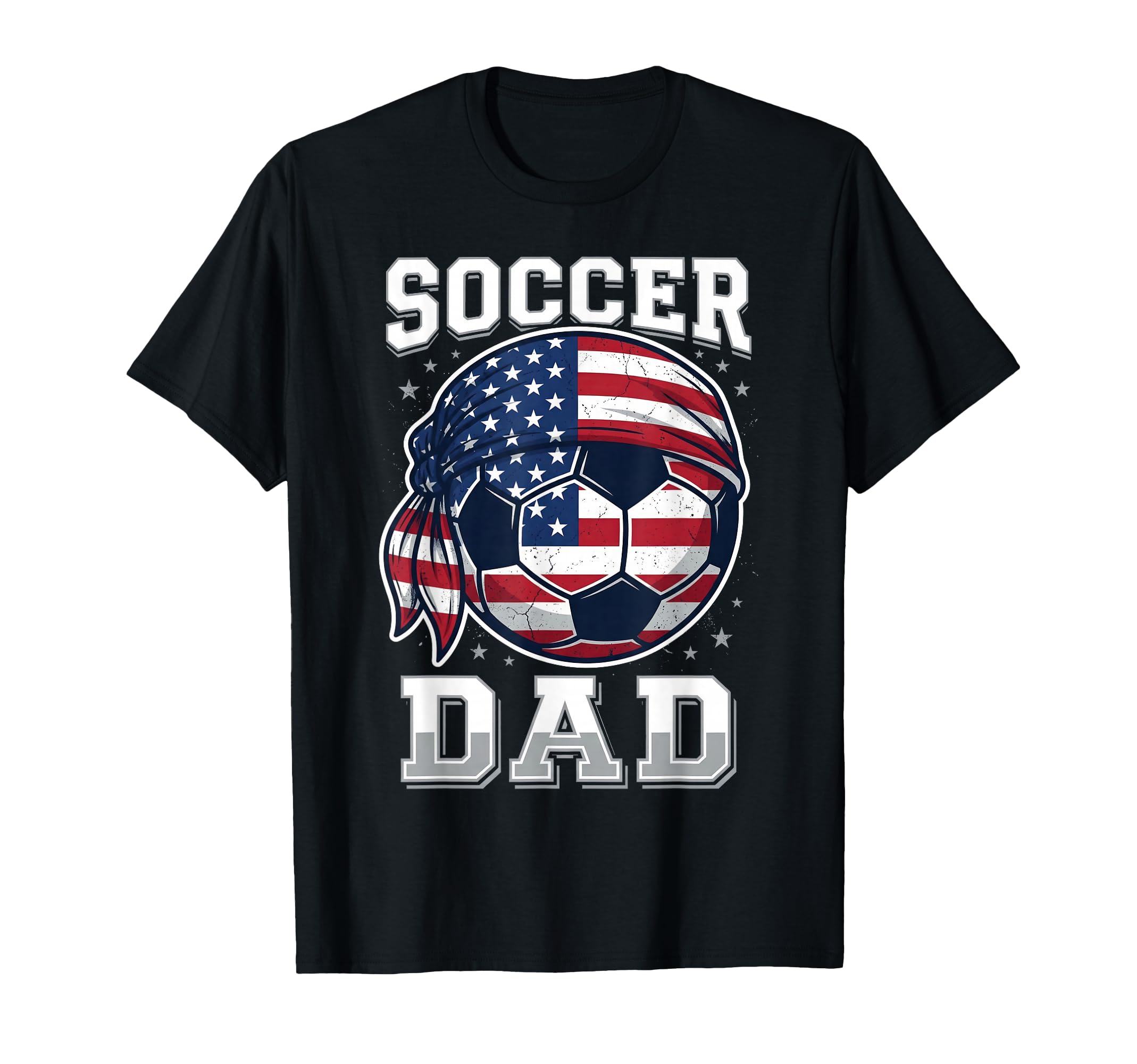 Soccer Dad American Flag Bandana T-Shirt - Minimalist Print for Adults - T-Shirt, Sweatshirt, Hoodie