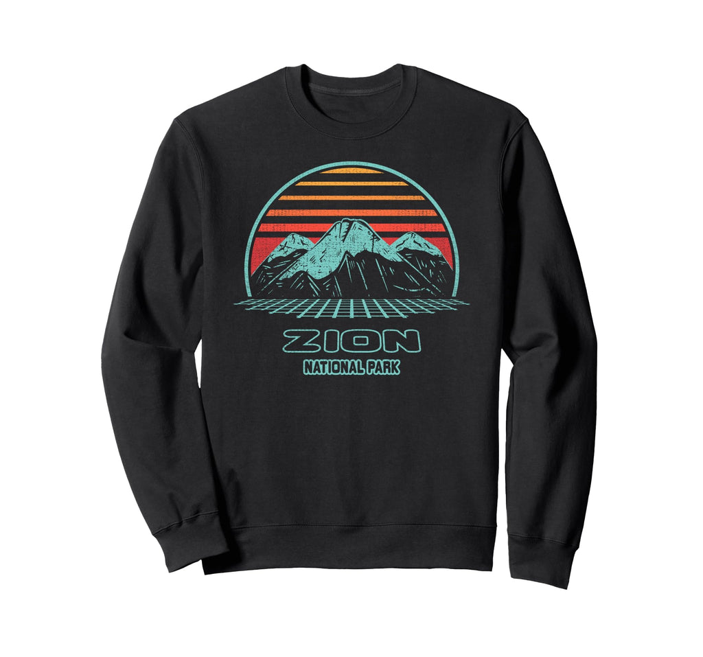 Zion National Park Hiking 80S Sweatshirt - Custom Art Print Men Women - T-Shirt, Sweatshirt, Hoodie