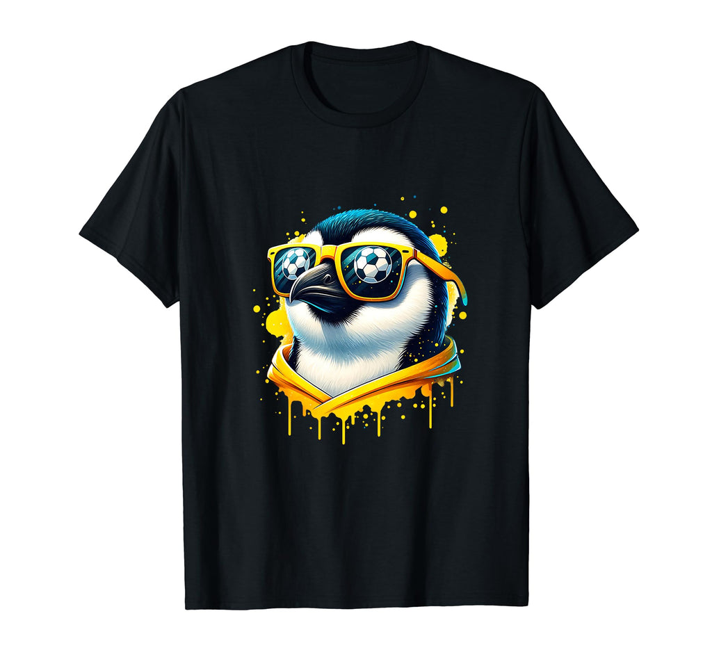 Penguin Soccer Player Fan Champion T-Shirt - Aesthetic Graphic Unisex - T-Shirt, Sweatshirt, Hoodie