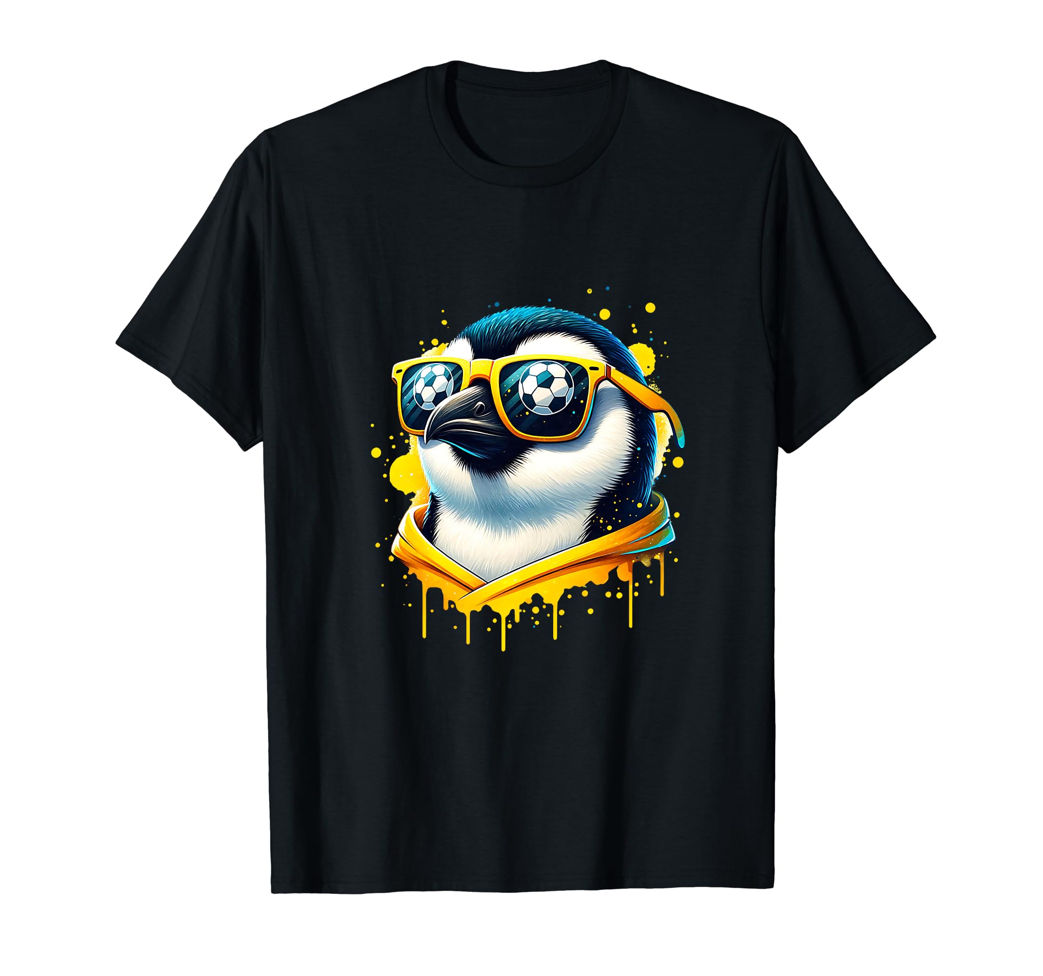 Penguin Soccer Player Fan Champion T-Shirt - Aesthetic Graphic Unisex - T-Shirt, Sweatshirt, Hoodie