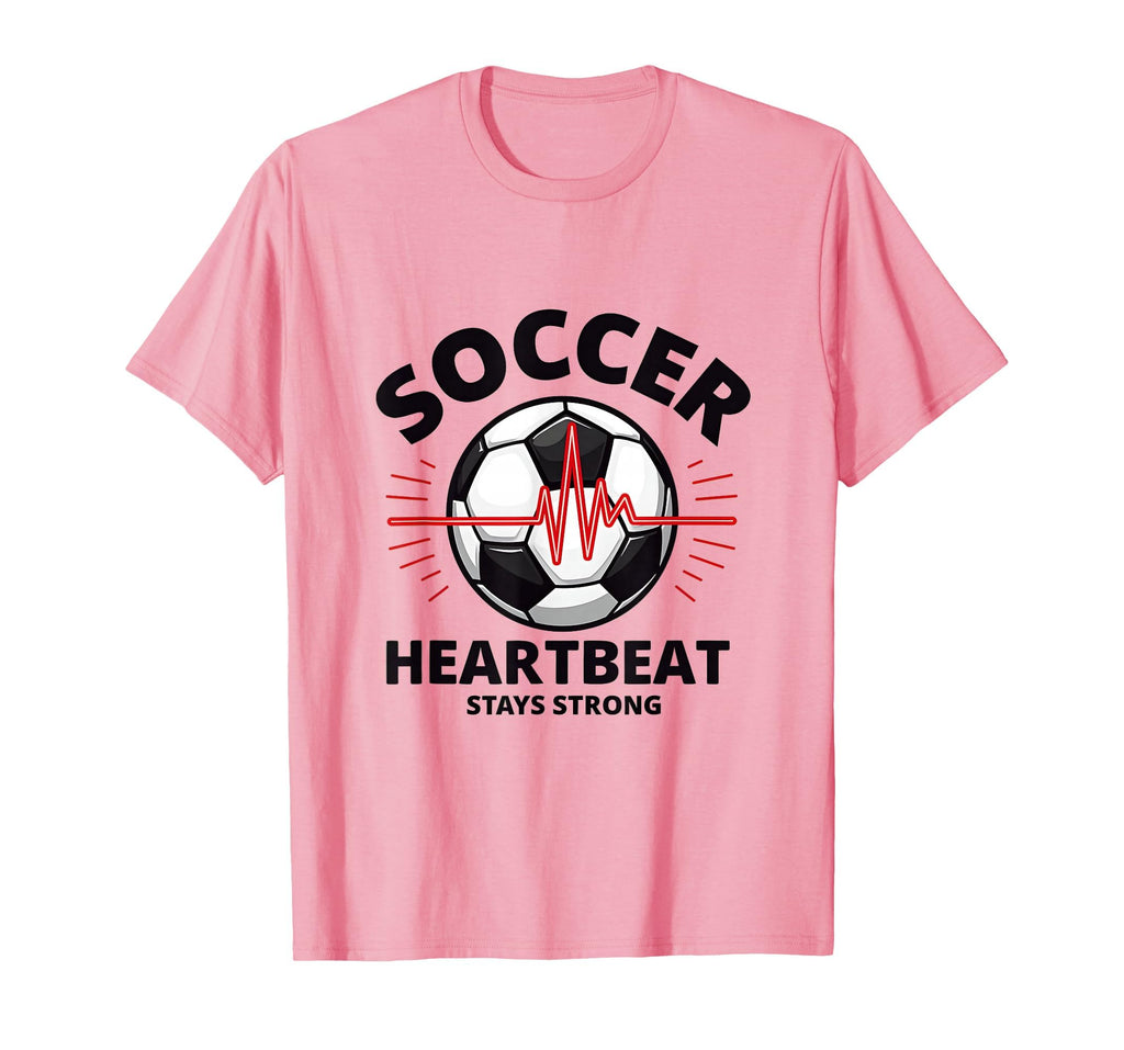 Soccer Heartbeat Stays Strong Athletic T-Shirt - Trendy Graphic Unisex - T-Shirt, Sweatshirt, Hoodie