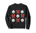 Soccer Mom Red Coquette Bow Sweatshirt - Trendy Graphic Unisex - T-Shirt, Sweatshirt, Hoodie