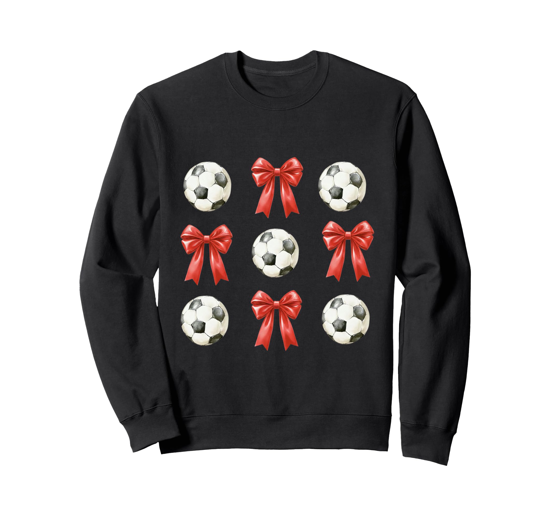 Soccer Mom Red Coquette Bow Sweatshirt - Trendy Graphic Unisex - T-Shirt, Sweatshirt, Hoodie