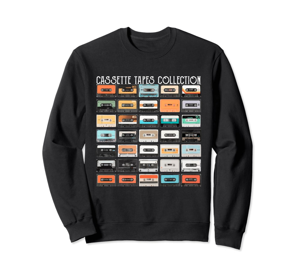 Cassette Tapes Mixtapes 1980S Sweatshirt - Casual Everyday Wear Men Women - T-Shirt, Sweatshirt, Hoodie