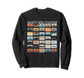Cassette Tapes Mixtapes 1980S Sweatshirt - Casual Everyday Wear Men Women - T-Shirt, Sweatshirt, Hoodie
