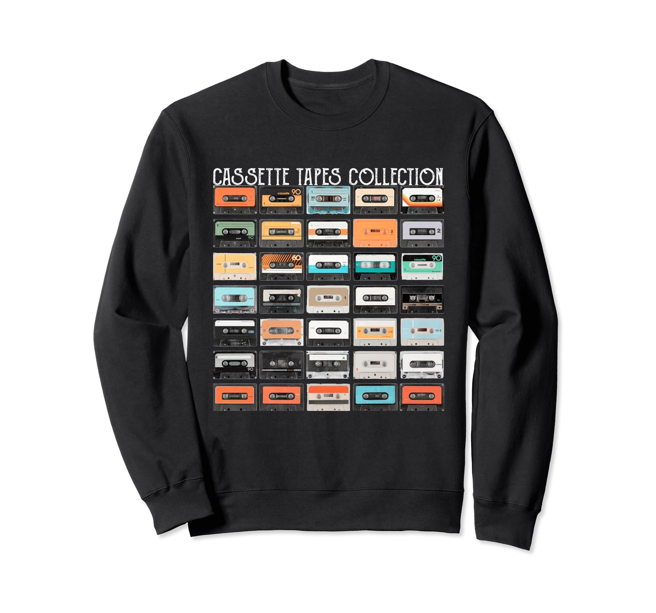 Cassette Tapes Mixtapes 1980S Sweatshirt - Casual Everyday Wear Men Women - T-Shirt, Sweatshirt, Hoodie