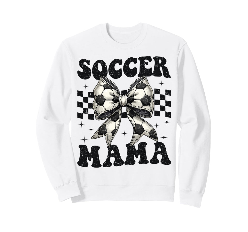 Soccer Mama Funny Coquette Bow Sweatshirt - Aesthetic Graphic for Adults - T-Shirt, Sweatshirt, Hoodie
