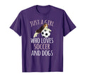 Just Who Loves Soccer Playing T-Shirt - Casual Everyday Wear Men Women - T-Shirt, Sweatshirt, Hoodie