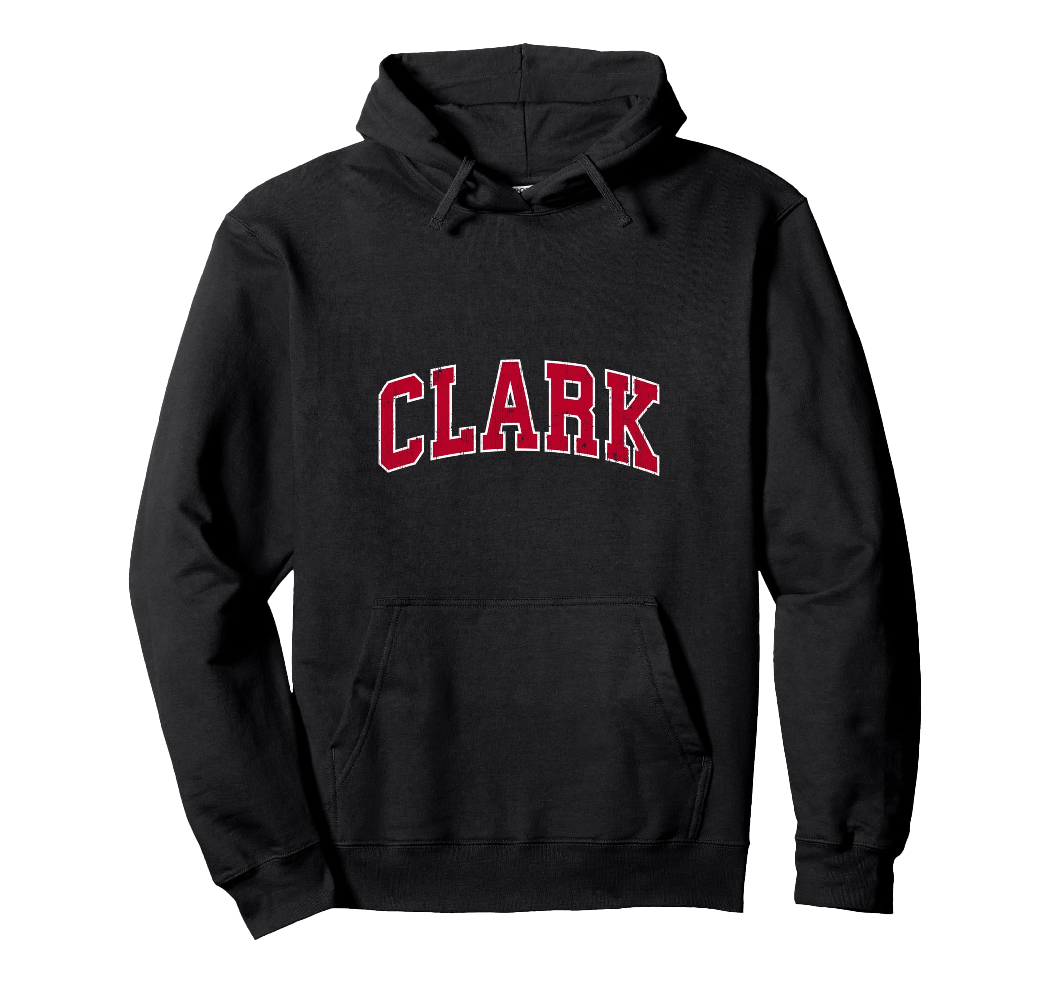Clark New Jersey Nj Sports Red Hoodie - Aesthetic Graphic for Adults - T-Shirt, Sweatshirt, Hoodie