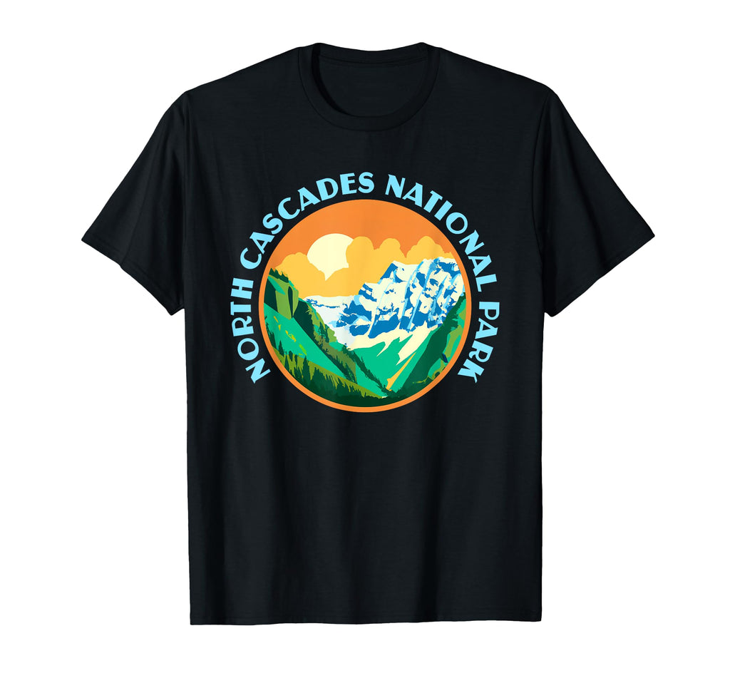 North Cascades National Park Wpa T-Shirt - Custom Art Print Men Women - T-Shirt, Sweatshirt, Hoodie