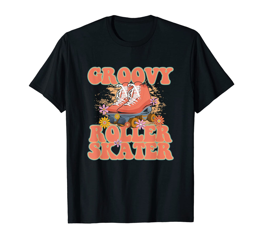 Groovy Roller Skates Skater 90S T-Shirt - Fun Novelty Design Unisex - T-Shirt, Sweatshirt, Hoodie