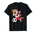 Dabbing Unicorn Austria Football T-Shirt - Novelty Apparel for Adults - T-Shirt, Sweatshirt, Hoodie