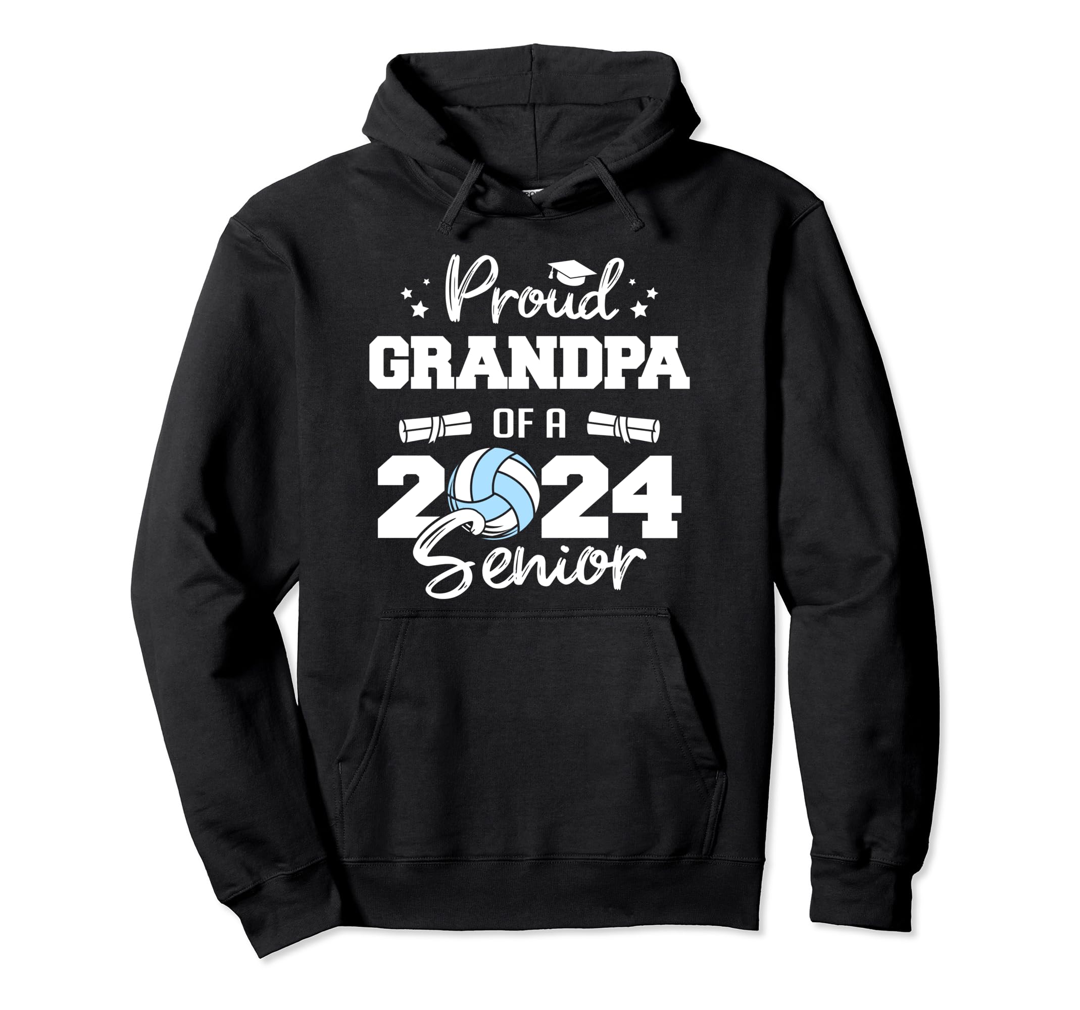 Proud Grandpa 2024 Senior Funny Hoodie - Streetwear Style for Adults - T-Shirt, Sweatshirt, Hoodie