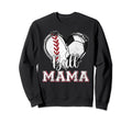 Ball Mama Baseball Soccer Heart Mom Sweatshirt - Unique Graphic Men Women - T-Shirt, Sweatshirt, Hoodie