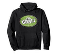 Goal Distressed Futbol Oval Soccer Hoodie - Fun Novelty Design Men Women - T-Shirt, Sweatshirt, Hoodie