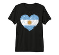 Argentina Flag Heart Soccer Football T-Shirt - Novelty Apparel Unisex - T-Shirt, Sweatshirt, Hoodie