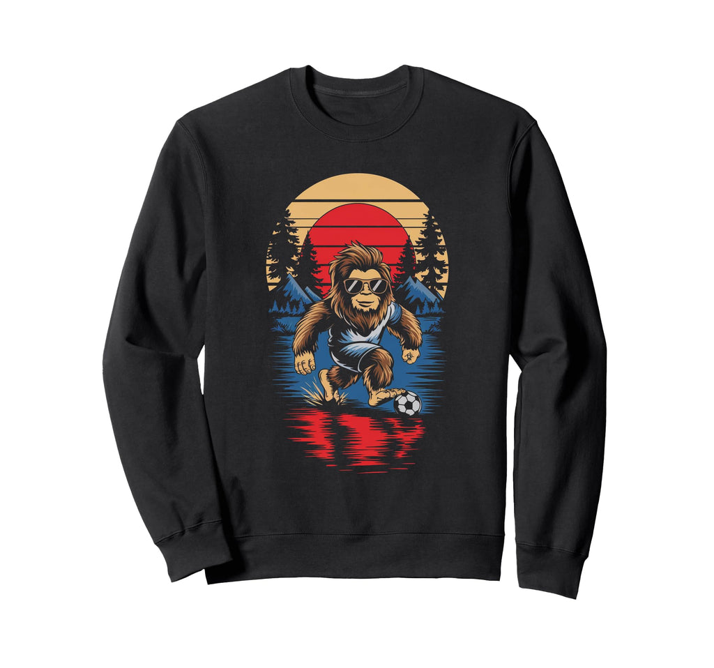 Funny Bigfoot Soccer Football Sweatshirt - Minimalist Print Unisex - T-Shirt, Sweatshirt, Hoodie