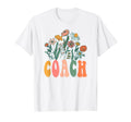 Groovy Floral Coach Wildflower Tees T-Shirt - Streetwear Style Unisex - T-Shirt, Sweatshirt, Hoodie
