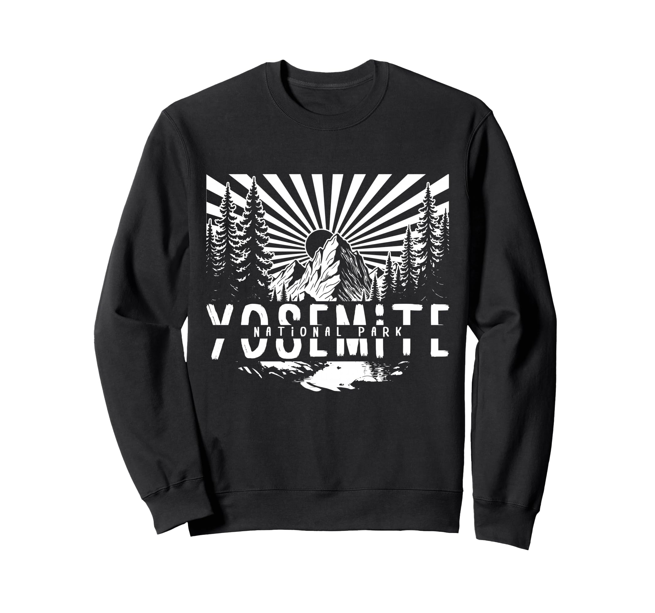 Yosemite National Park Outdoors Sweatshirt - Casual Everyday Wear Unisex - T-Shirt, Sweatshirt, Hoodie