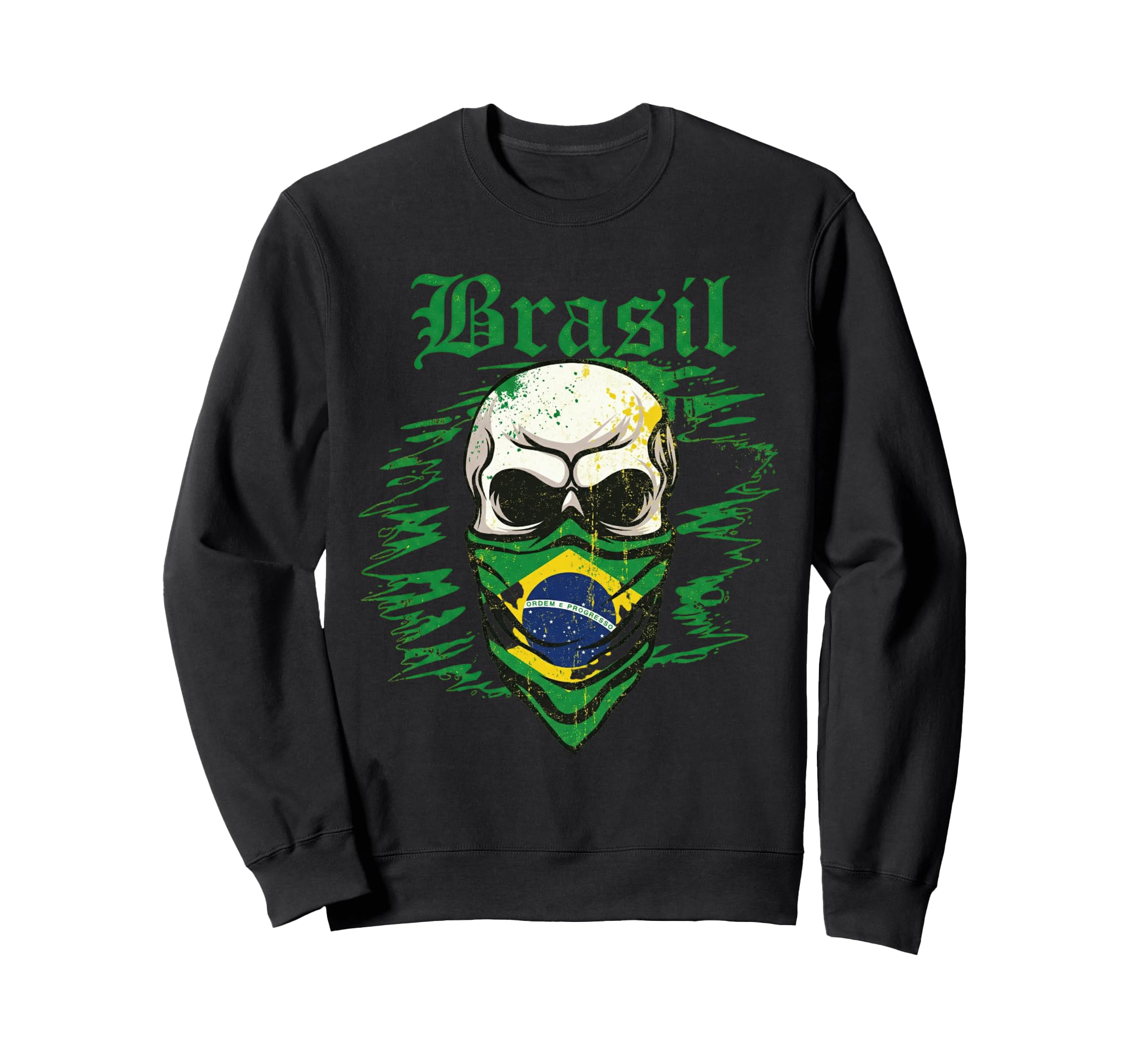 Brazil Gift Flag Brazilian Fan Sweatshirt - Trendy Graphic for Adults - T-Shirt, Sweatshirt, Hoodie