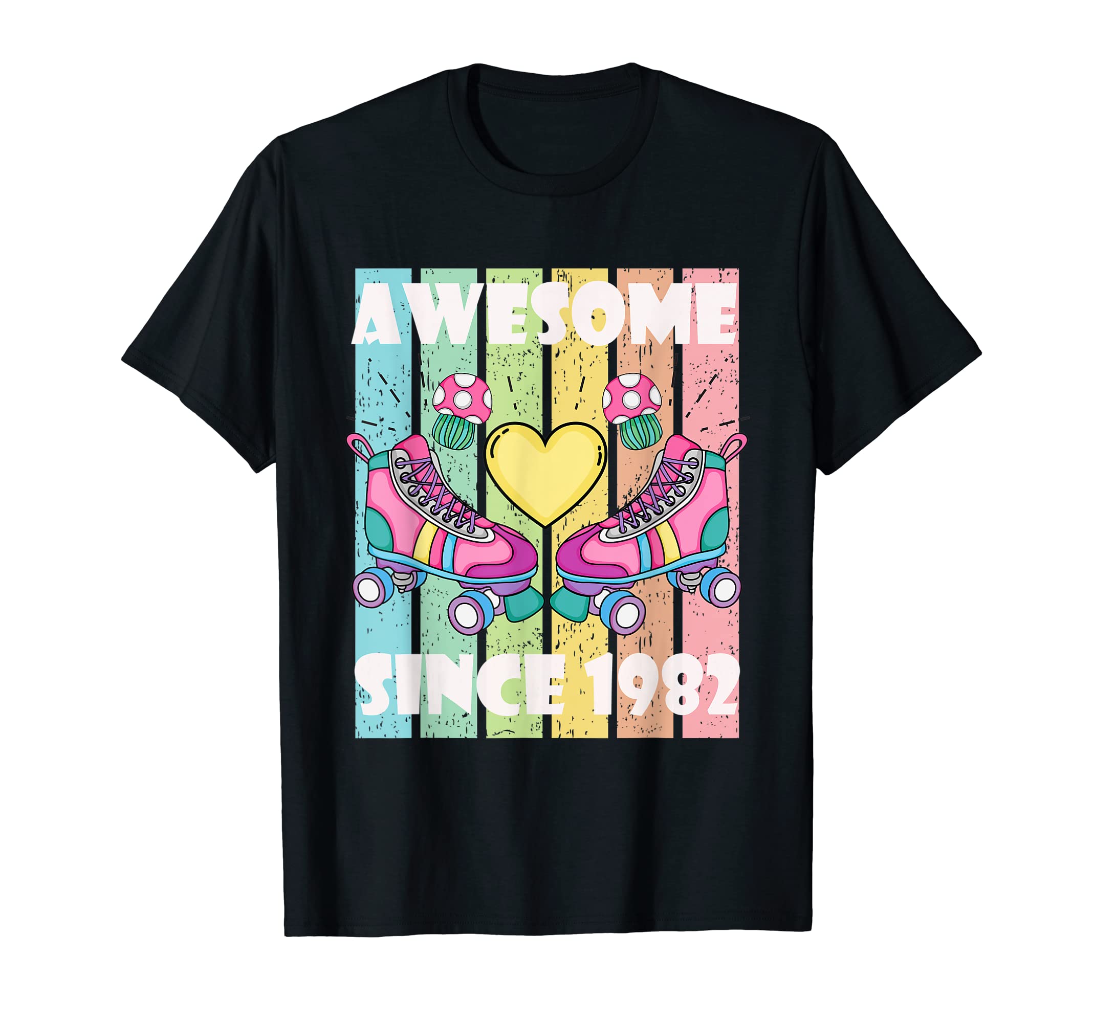 Born 1982 40Th Birthday 80S Roller T-Shirt - Minimalist Print Men Women - T-Shirt, Sweatshirt, Hoodie