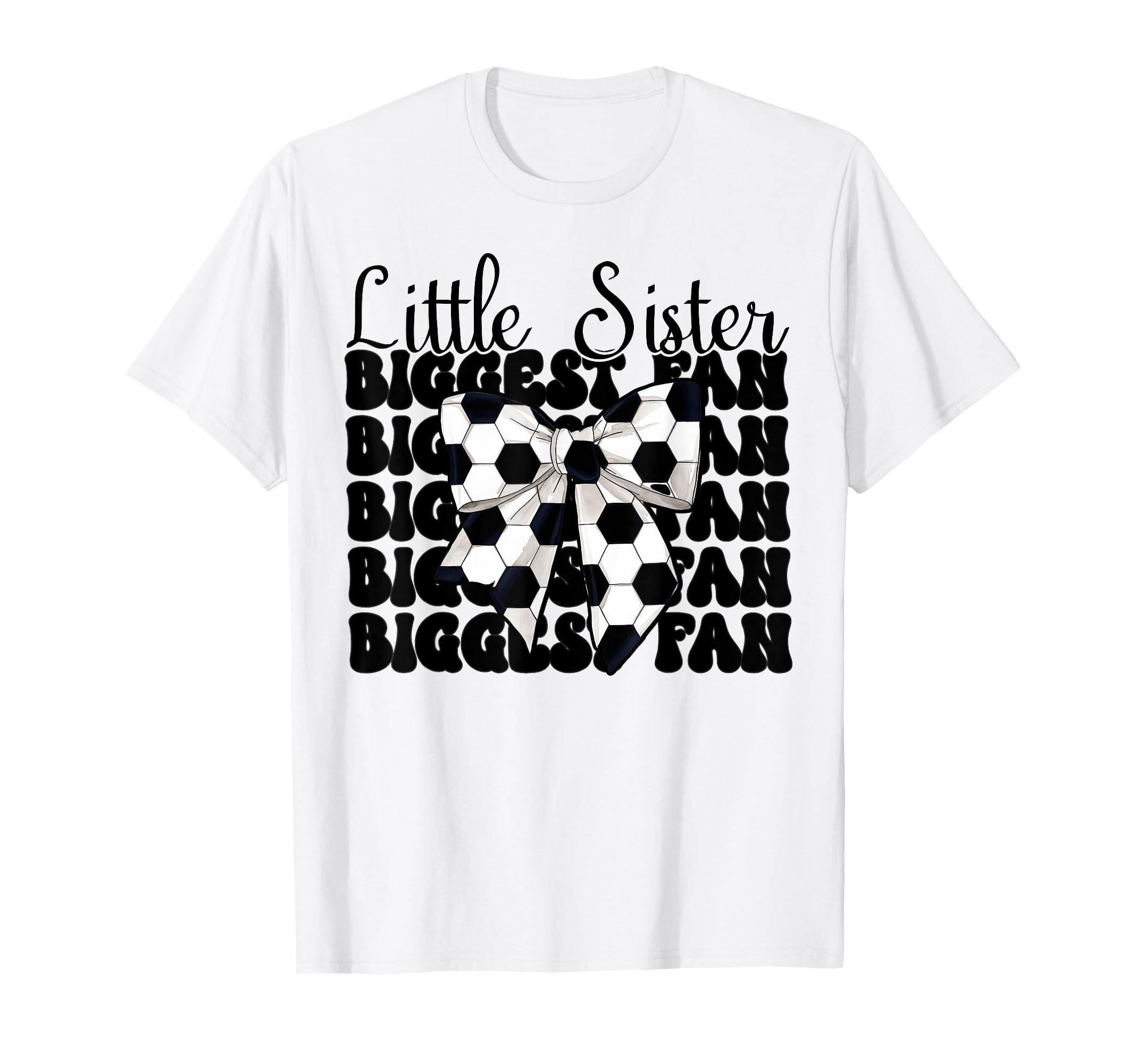 Soccer Sister Coquette Little Sister T-Shirt - Trendy Graphic for Adults - T-Shirt, Sweatshirt, Hoodie