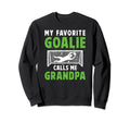 Favorite Soccer Goalie Grandpa Soccer Sweatshirt - Minimalist Print Unisex - T-Shirt, Sweatshirt, Hoodie