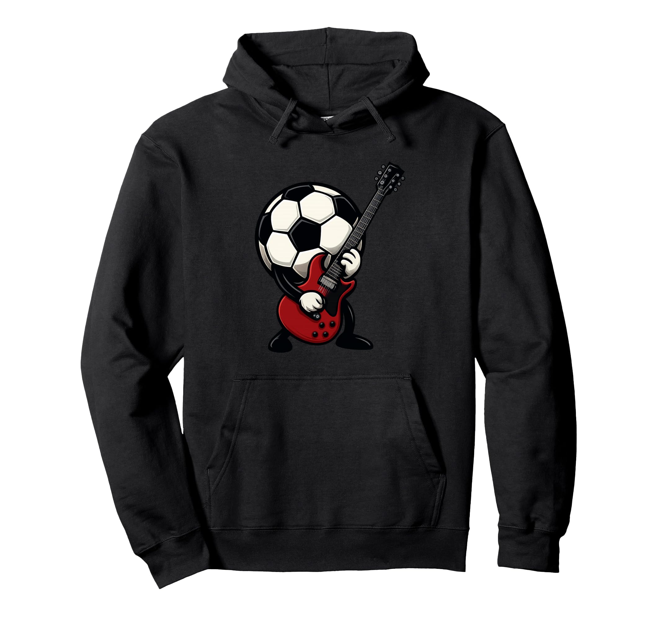 Pretty Soccer Ball Electric Guitar And Hoodie - Trendy Graphic for Adults - T-Shirt, Sweatshirt, Hoodie