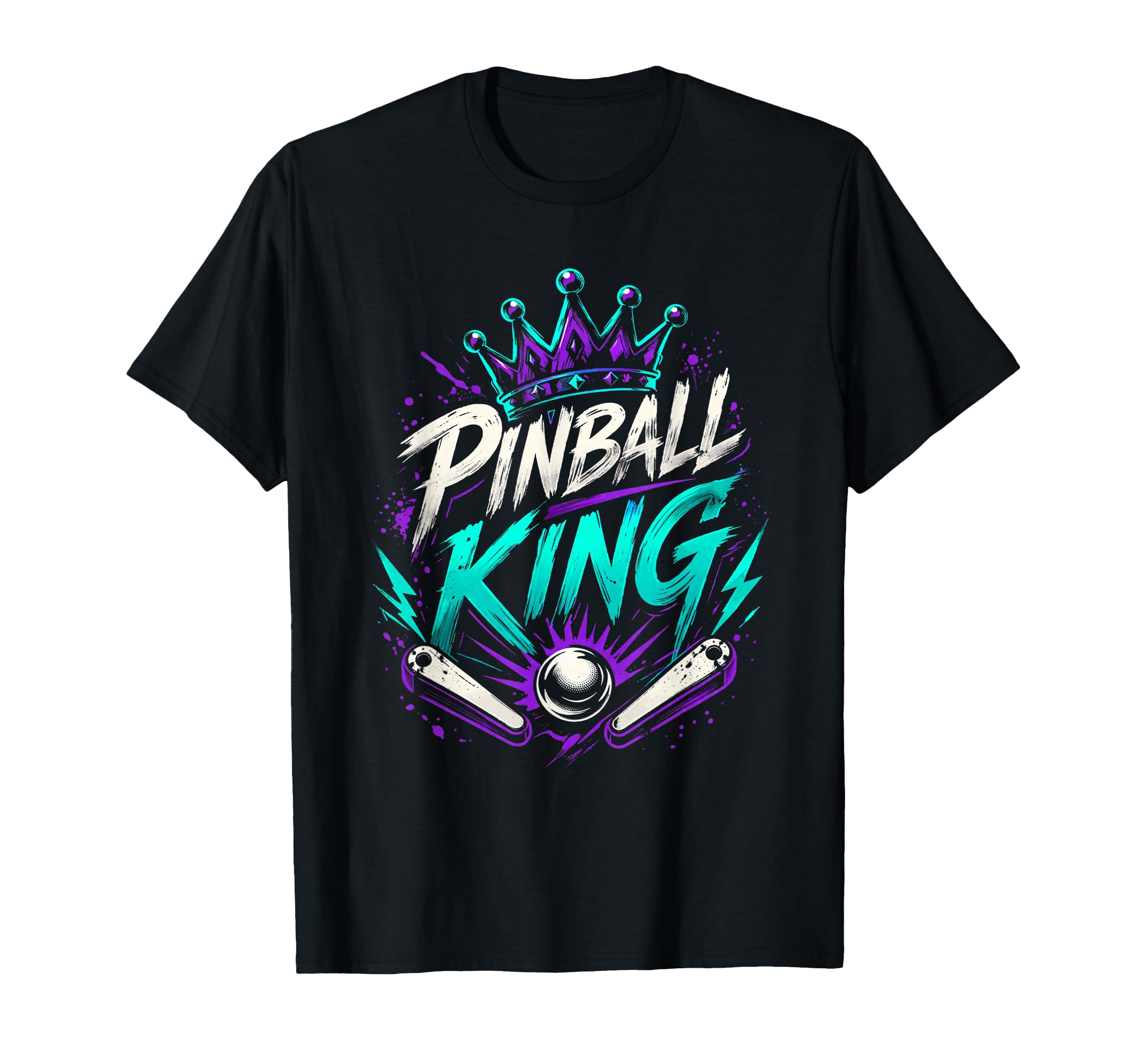 Pinball King Machines Funny Arcade T-Shirt - Fun Novelty Design for Adults - T-Shirt, Sweatshirt, Hoodie