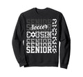 2026 Soccer Senior Cousin Sweatshirt - Aesthetic Graphic for Adults - T-Shirt, Sweatshirt, Hoodie
