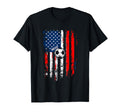 Soccer Distressed American Flag Soccer T-Shirt - Unique Graphic for Adults - T-Shirt, Sweatshirt, Hoodie