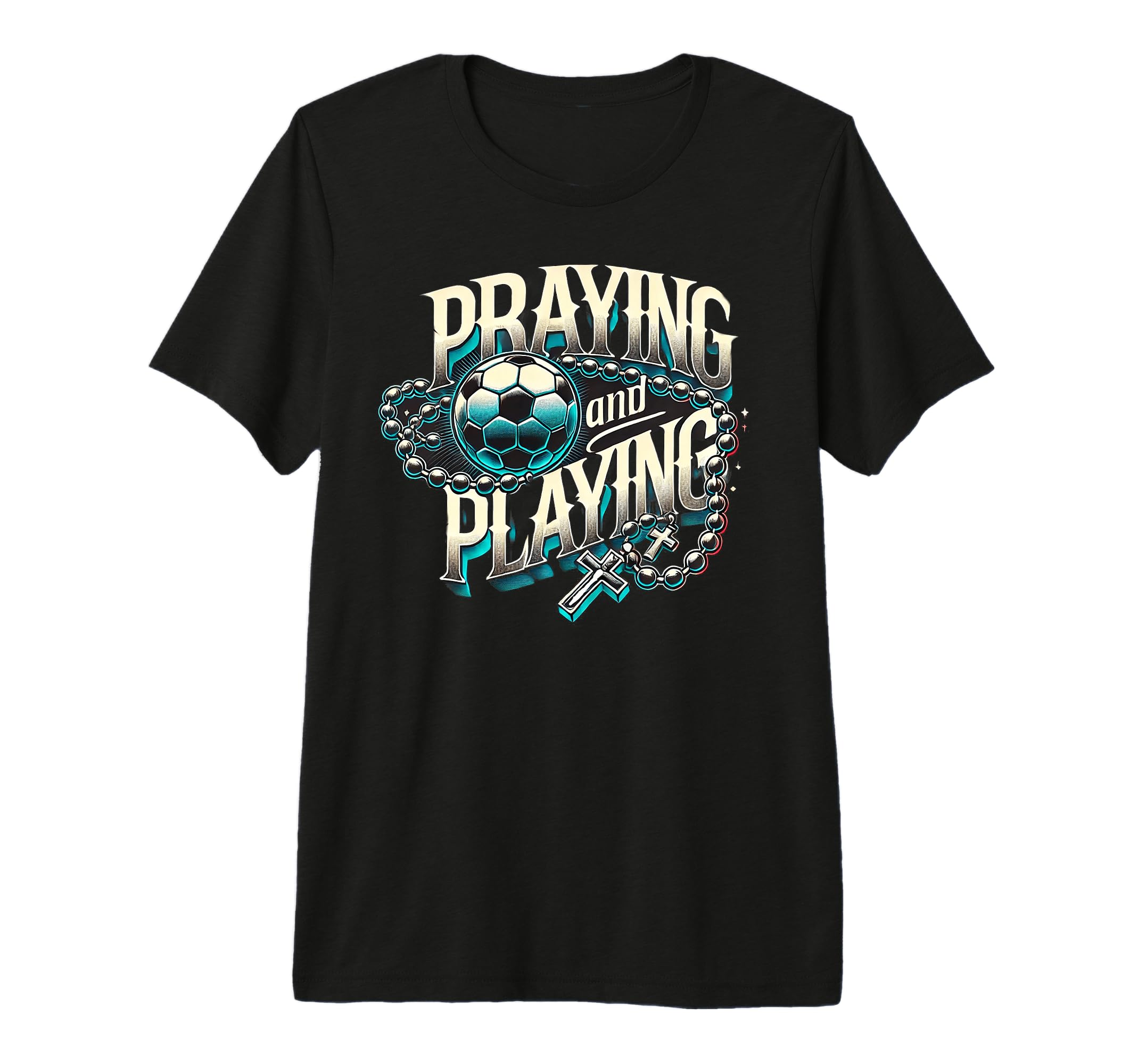 Praying Soccer Player Catholic Religious T-Shirt - Novelty Apparel Unisex - T-Shirt, Sweatshirt, Hoodie