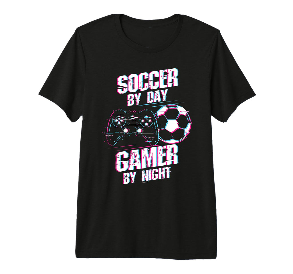 Soccer Day Gamer Night Soccer Gamer Tri T-Shirt - Minimalist Print Unisex - T-Shirt, Sweatshirt, Hoodie