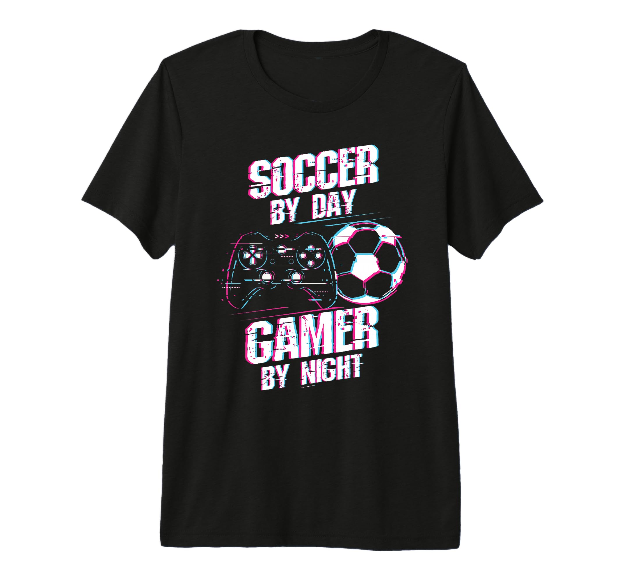 Soccer Day Gamer Night Soccer Gamer Tri T-Shirt - Minimalist Print Unisex - T-Shirt, Sweatshirt, Hoodie