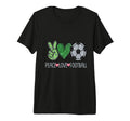 Peace Love Football Soccer Player Fan T-Shirt - Minimalist Print Unisex - T-Shirt, Sweatshirt, Hoodie
