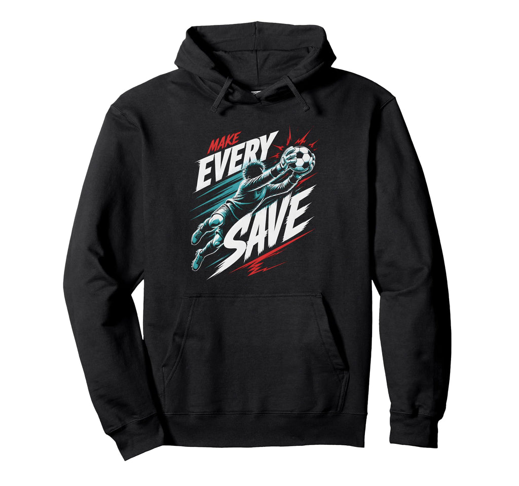 Goalkeeper Diving Save Action Soccer Hoodie - Streetwear Style for Adults - T-Shirt, Sweatshirt, Hoodie