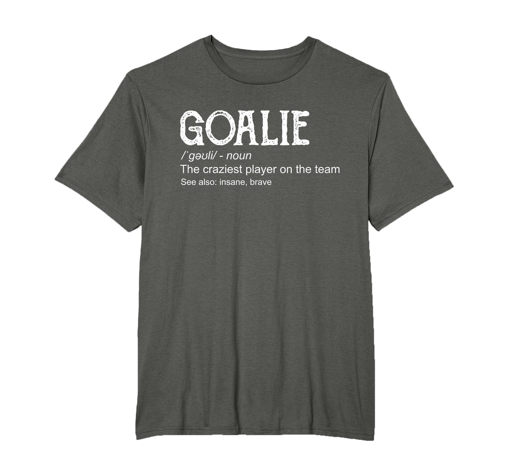 Goalie Gear Goalkeeper Definition T-Shirt - Minimalist Print for Adults - T-Shirt, Sweatshirt, Hoodie
