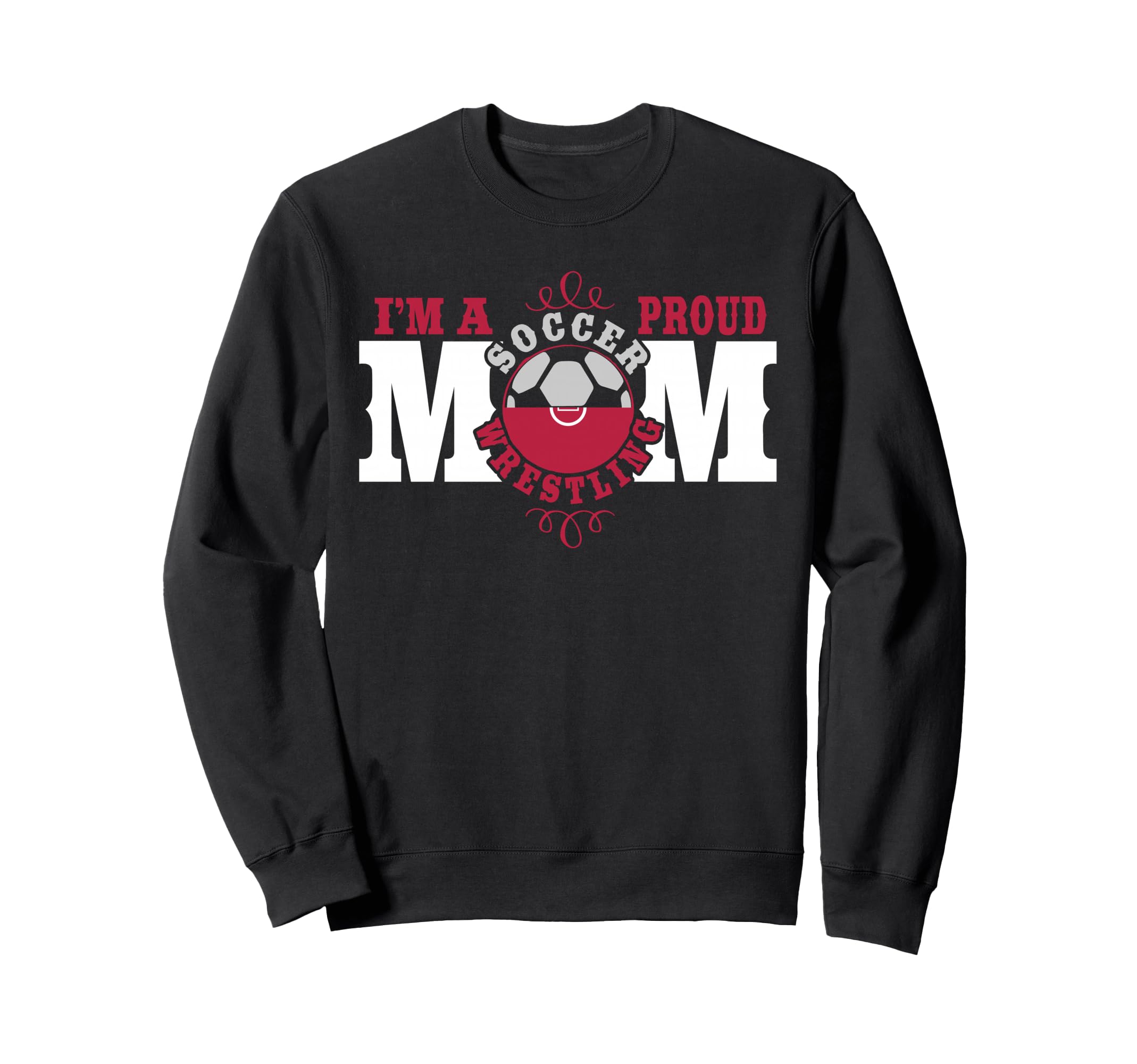 Im Proud Soccer Wrestling Mom Sweatshirt - Minimalist Print for Adults - T-Shirt, Sweatshirt, Hoodie
