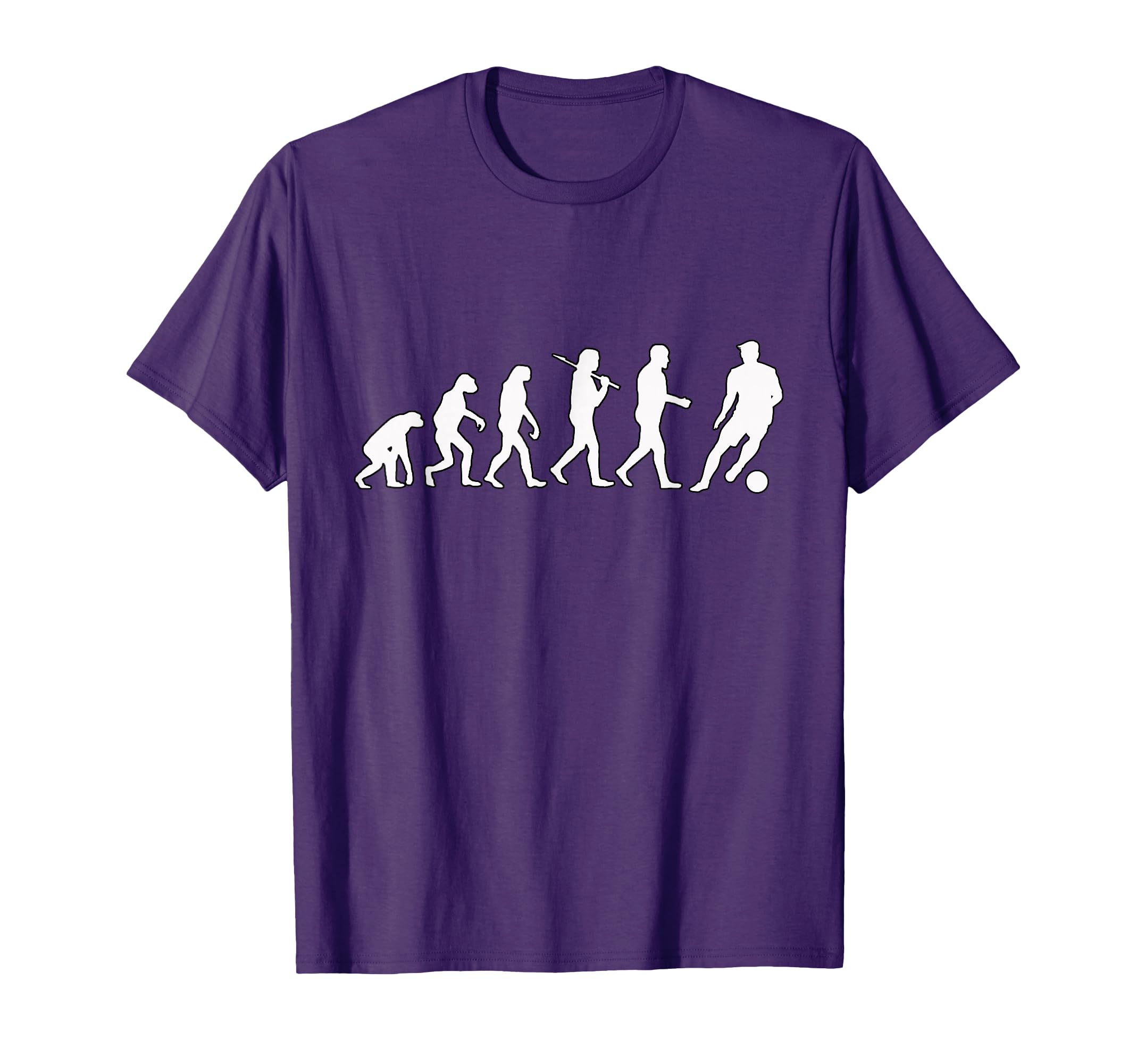 Funny Evolution Futbol Soccer T-Shirt - Minimalist Print for Adults - T-Shirt, Sweatshirt, Hoodie