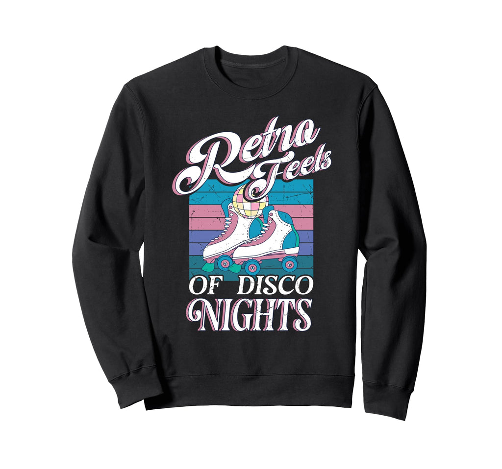 Roller Skating Roller Skates Disco Sweatshirt - Unique Graphic for Adults - T-Shirt, Sweatshirt, Hoodie