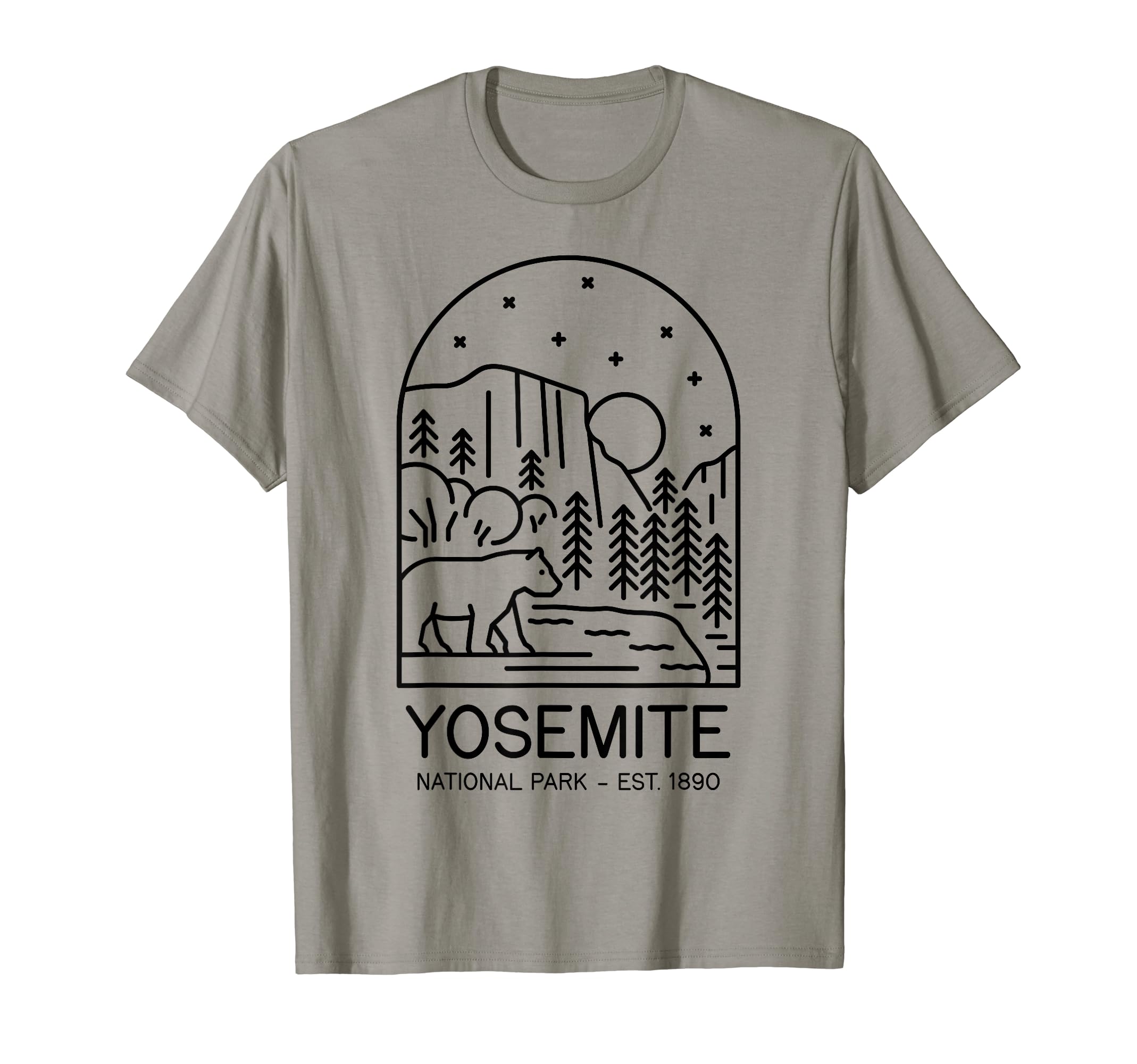 Yosemite National Park 1890 California T-Shirt - Unique Graphic Unisex - T-Shirt, Sweatshirt, Hoodie