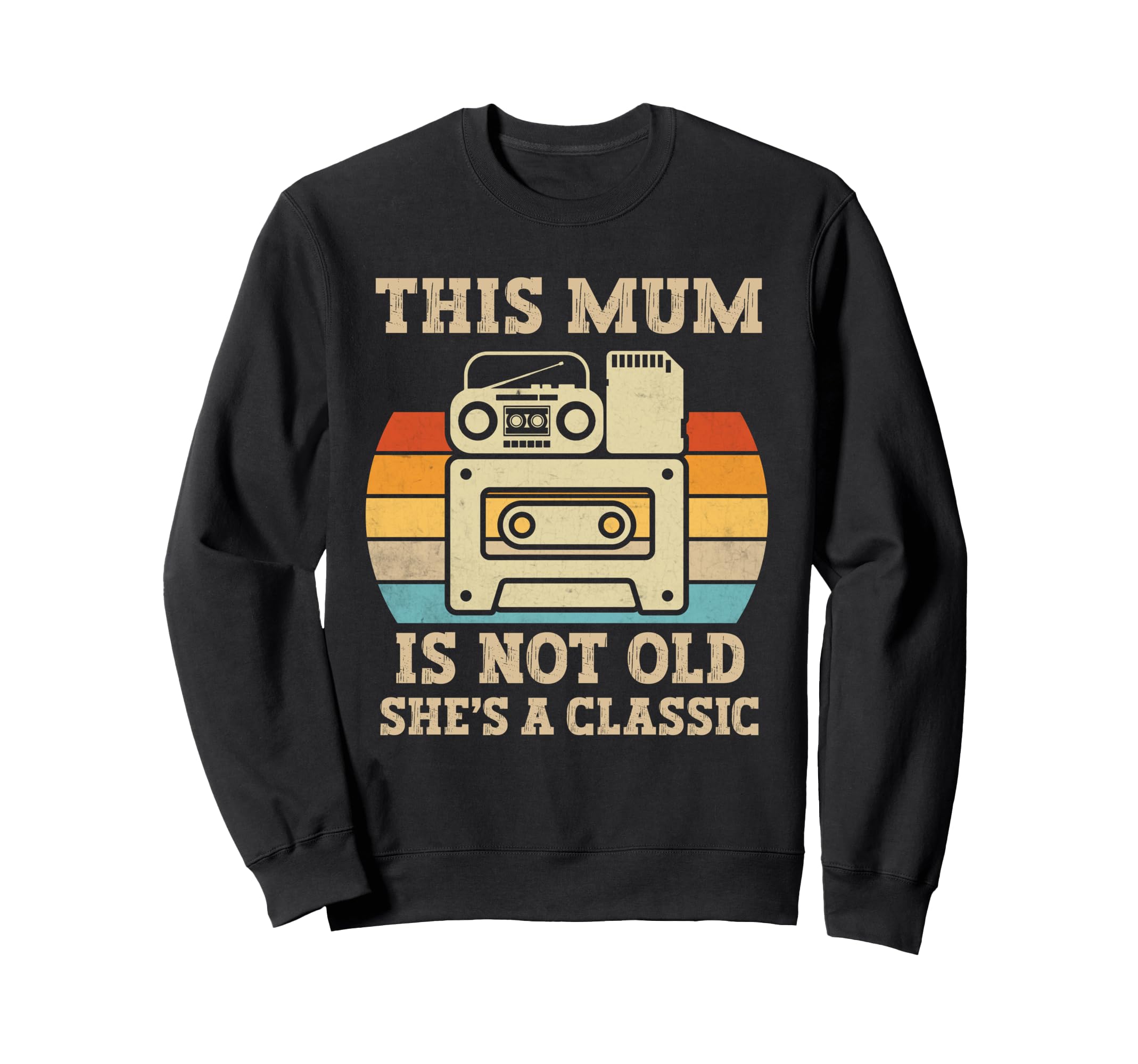 This Mum Is Not Old Shes Music Sweatshirt - Trendy Graphic for Adults - T-Shirt, Sweatshirt, Hoodie