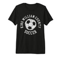 King William County Soccer Distressed 90S T-Shirt - Novelty Apparel Unisex - T-Shirt, Sweatshirt, Hoodie