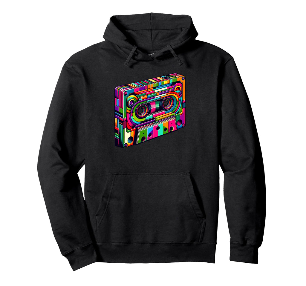 Cassette Player Music Tape Recorder Hoodie - Streetwear Style for Adults - T-Shirt, Sweatshirt, Hoodie